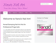 Tablet Screenshot of nanasnailart.com